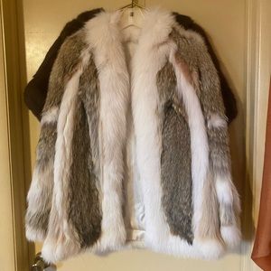 Arctic Fox &  Coyote Fur Jacket Fabulous